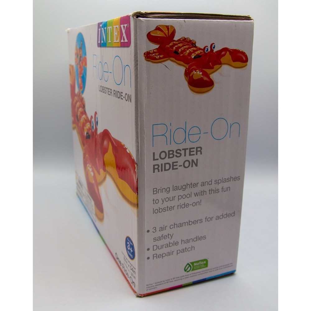 NEW Intex Ride-On Red Lobster Inflatable Swimming Pool Float Toy 84"x54" - Picture 3 of 5